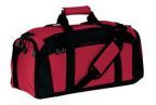 Port Authority® 600 Denier Polyester Canvas Gym Duffle Bag With Pockets - 10.75"h x 20.75"w x 9"d